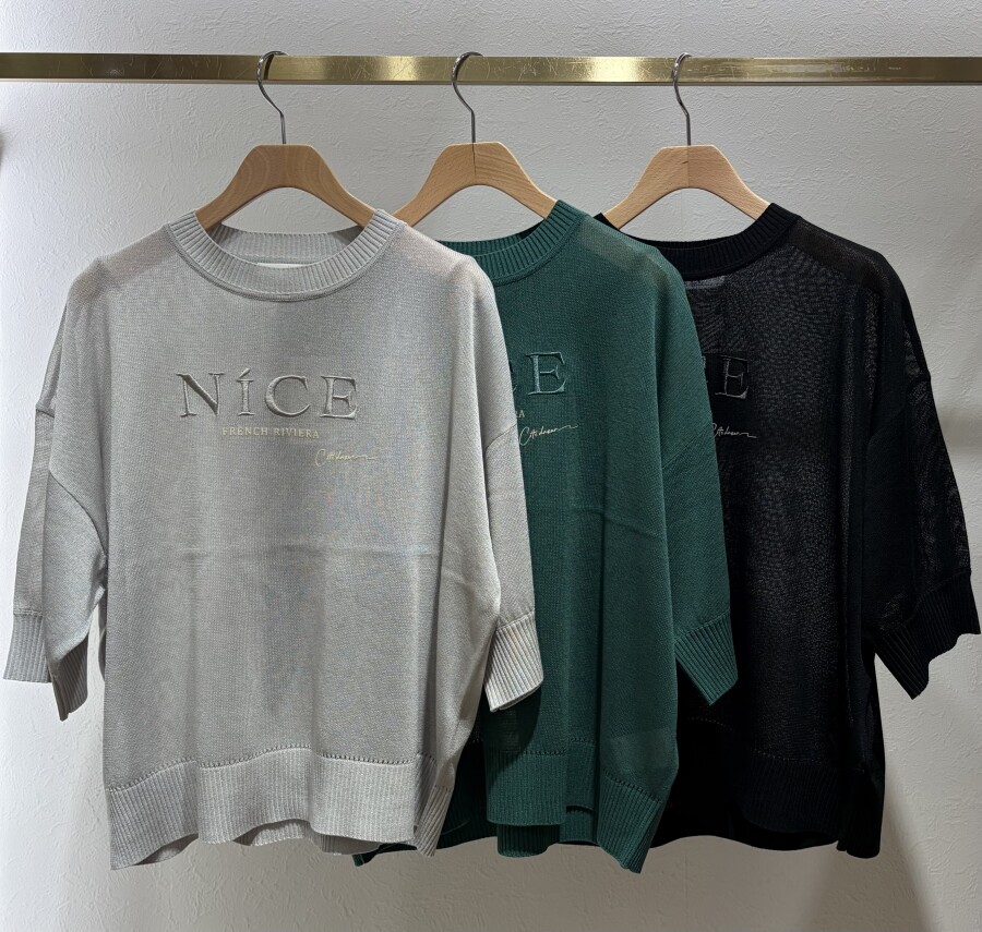⭐︎強然刺繍ロゴシアーニット⭐︎