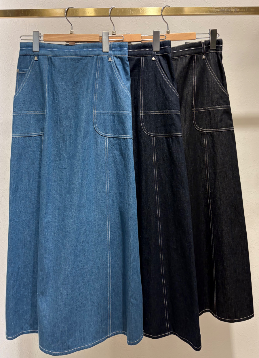 ⭐︎ソフトデニムバッグプリーツスカート⭐︎