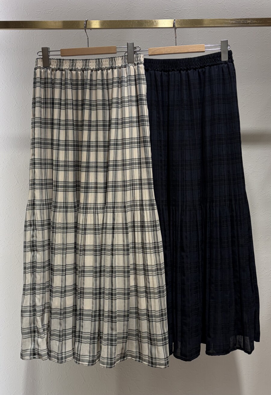 シアリニーチェックプリーツSK