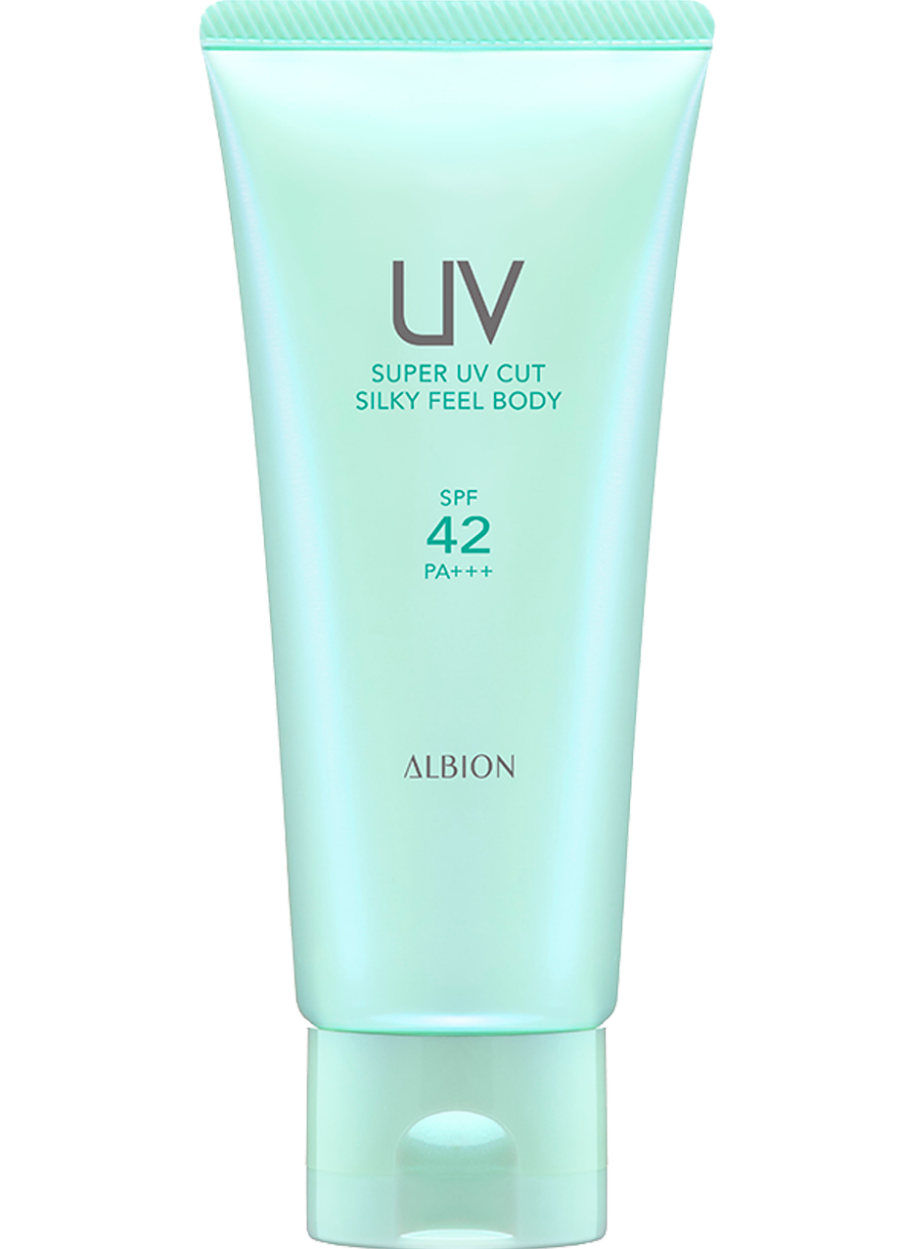 全身快適に守る。　SPF42PA＋＋＋　 さらさらなのにうるおうシルキーボディへ♡