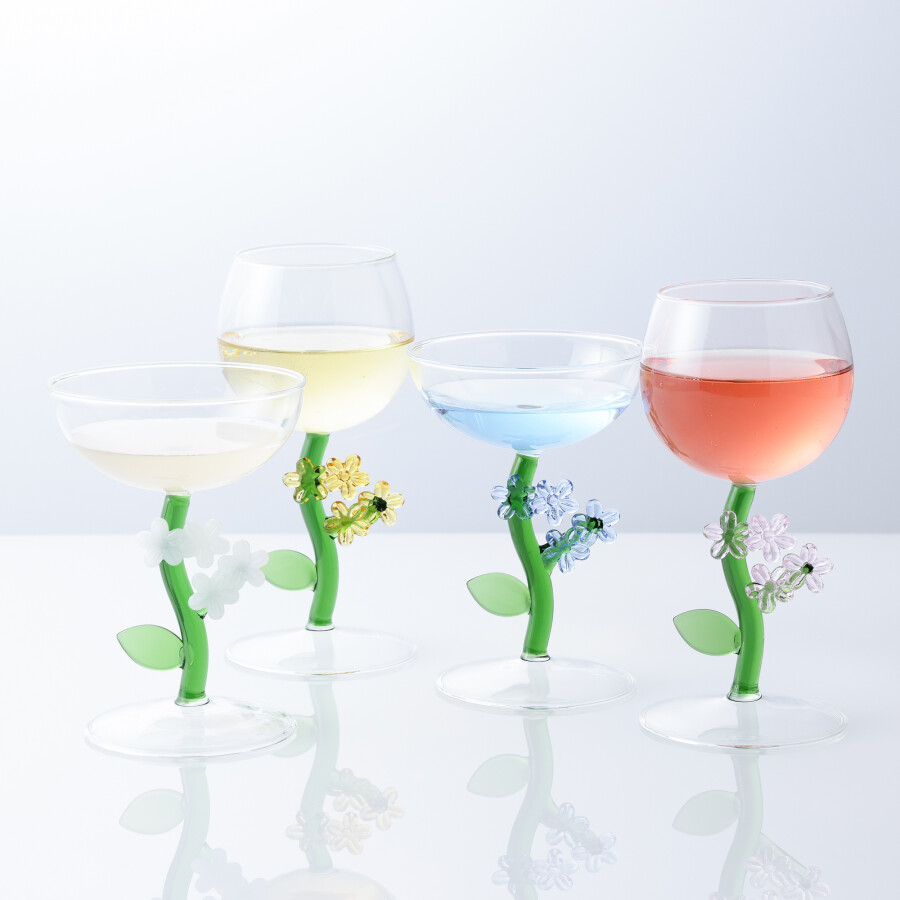 【Francfrancのある生活】フラワーステム ワイングラス🌼✨