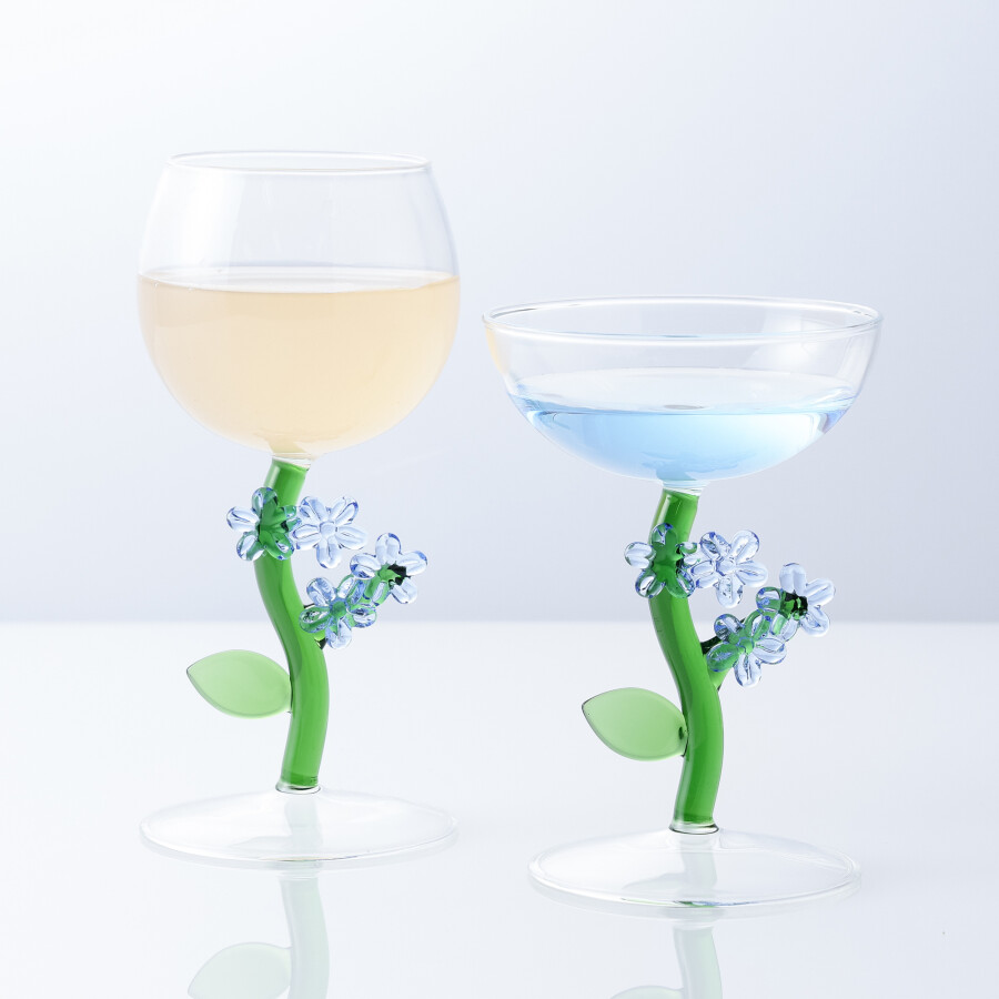 【Francfrancのある生活】フラワーステム ワイングラス🌼✨