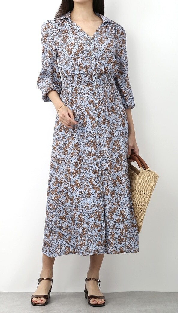 上品プチフラワーワンピース