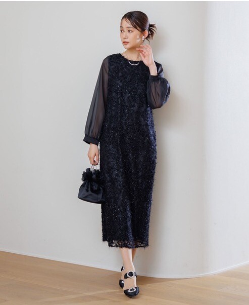kaene】スパンコールヤーンドレス👗